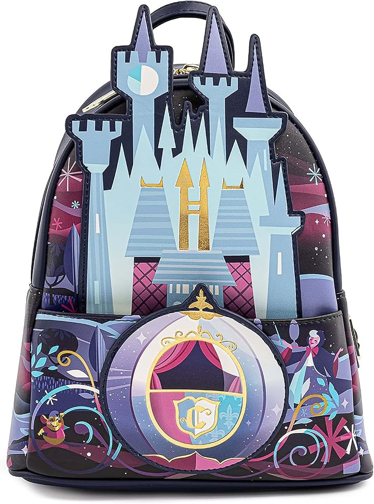 Loungefly Disney Cinderella Castle Series Womens Double Strap Shoulder Bag Purse | Amazon (US)