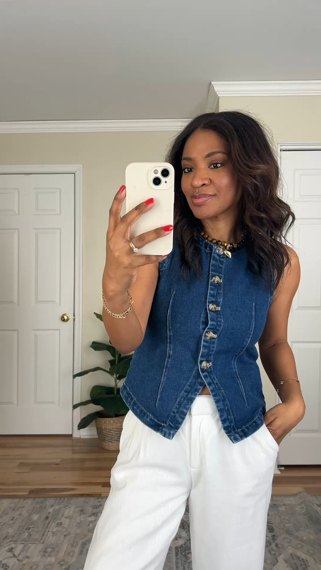Small in vest. Size 27 in pants (I bought mine last year but this year’s version is similar)

#LTKgrwm #LTKootd #LTKOver40