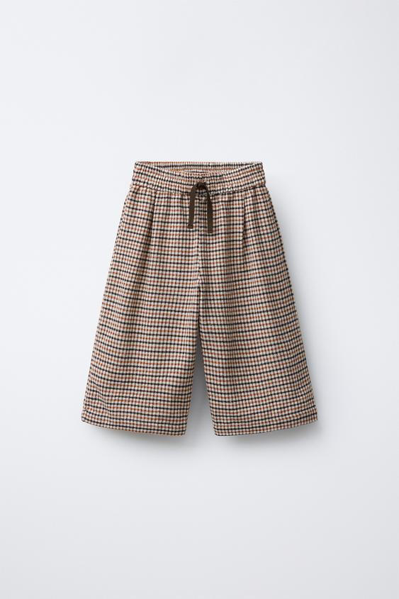PLAID CULOTTES | Zara US