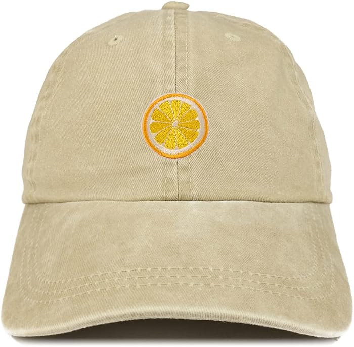 Orange Fruit Patch Pigment Dyed Washed Orange Fruit Cap | Amazon (US)