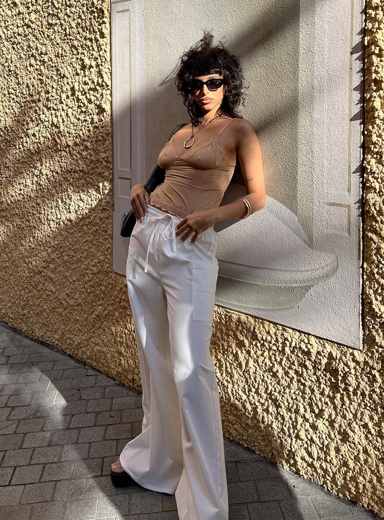 Brunie Pants White | Princess Polly AU
