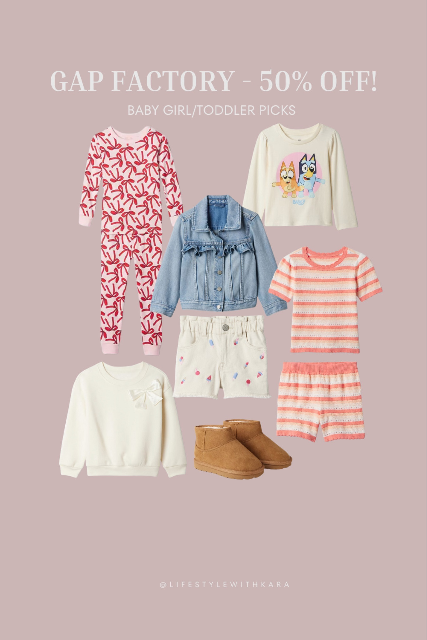 50% off at gap factory rn! These baby/toddler girl picks are sooo affordable and cute 🎀😍

#LTKKids #LTKBaby #LTKFindsUnder50