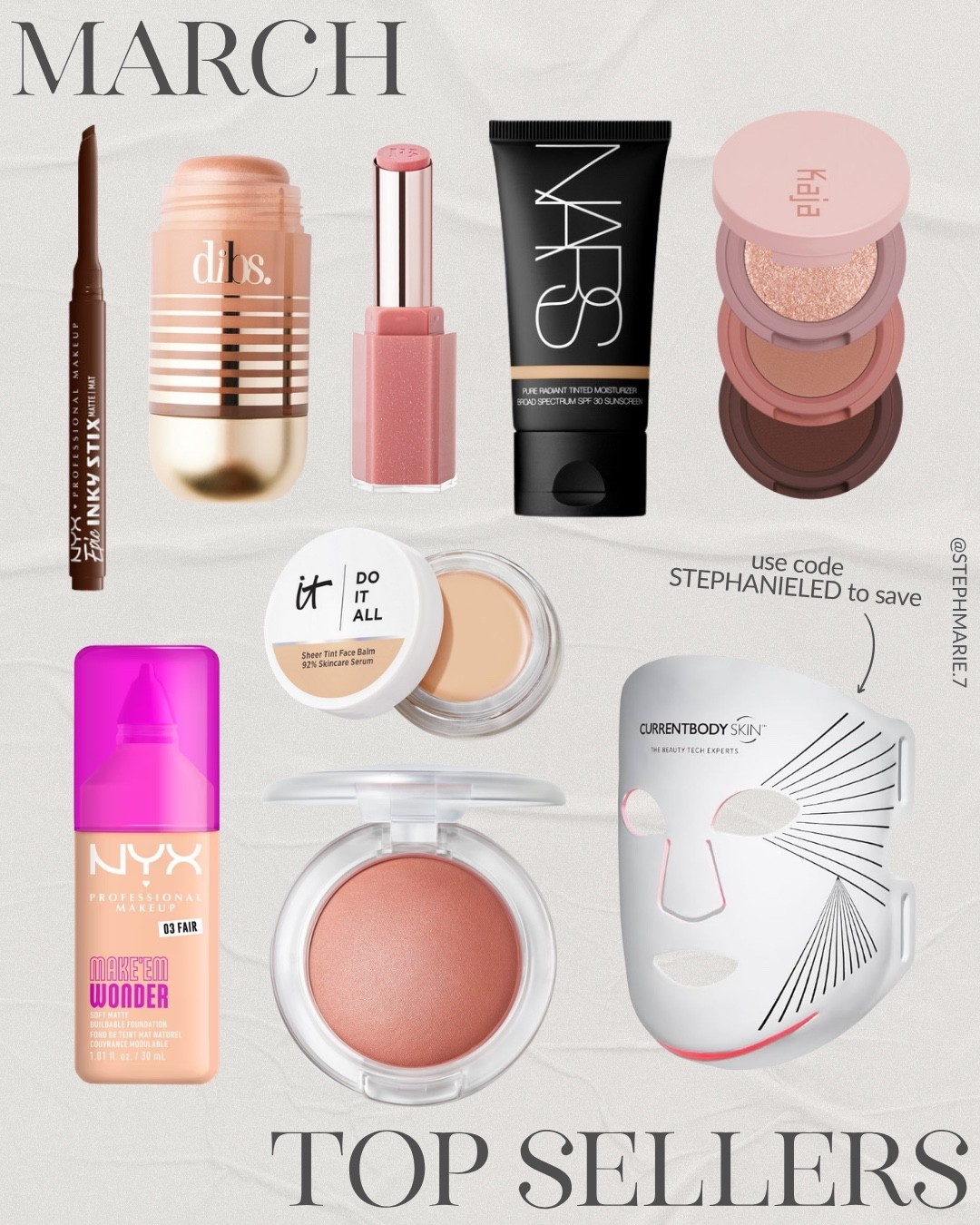 This months most shop products by YOU 💫 this body glow from Dibs is a favorite for spring/summer! And get special savings on my favorite red light mask with code: STEPHANIELED

#LTKSeasonal #LTKOver40 #LTKBeauty