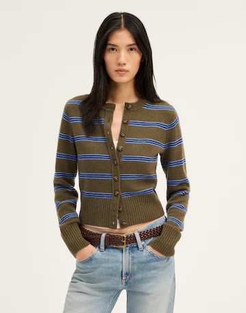 Crewneck Cardigan in 100% Cashmere | Madewell