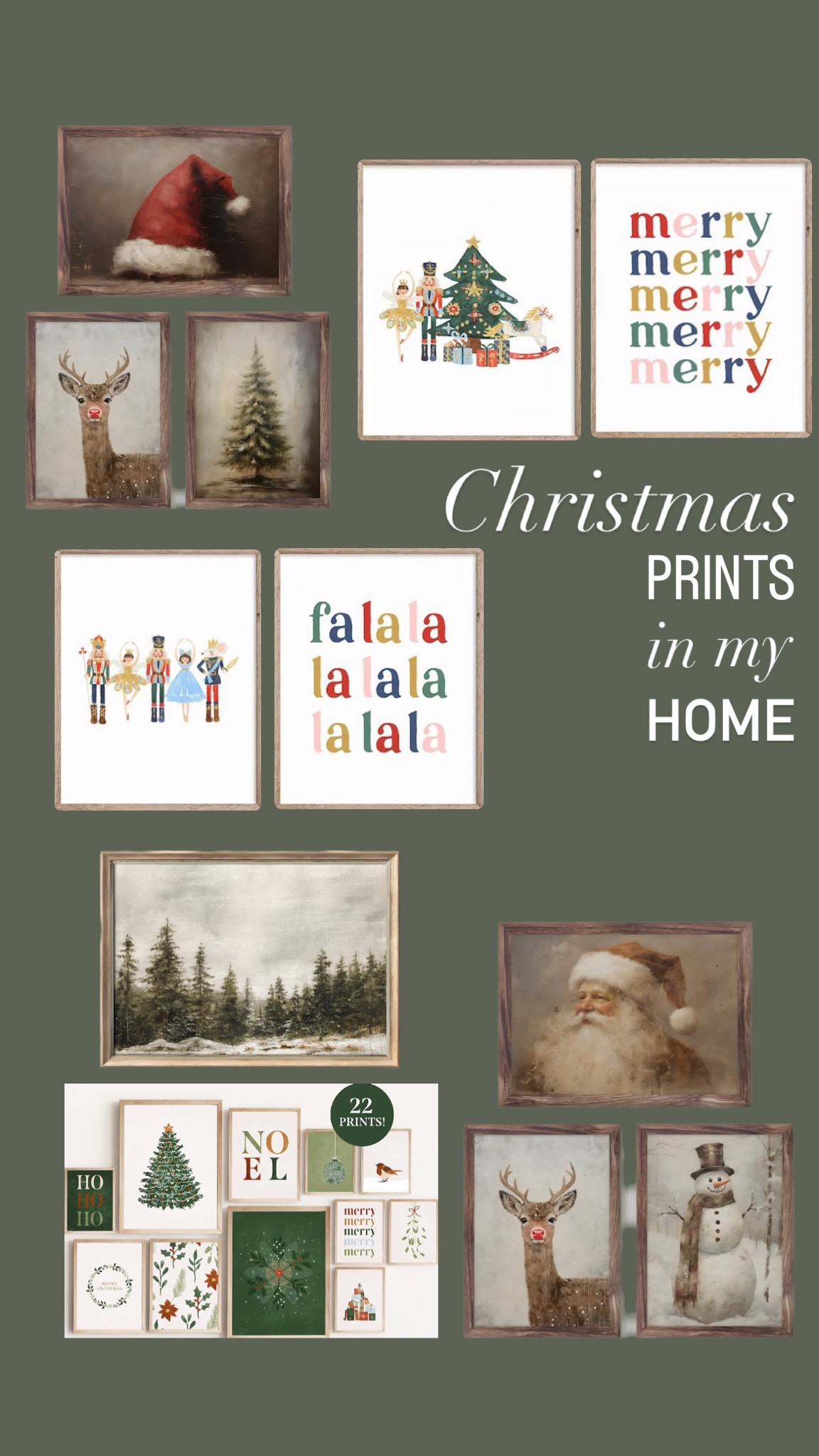 This year’s Christmas prints that I’m using throughout my home 🎄

#LTKhome