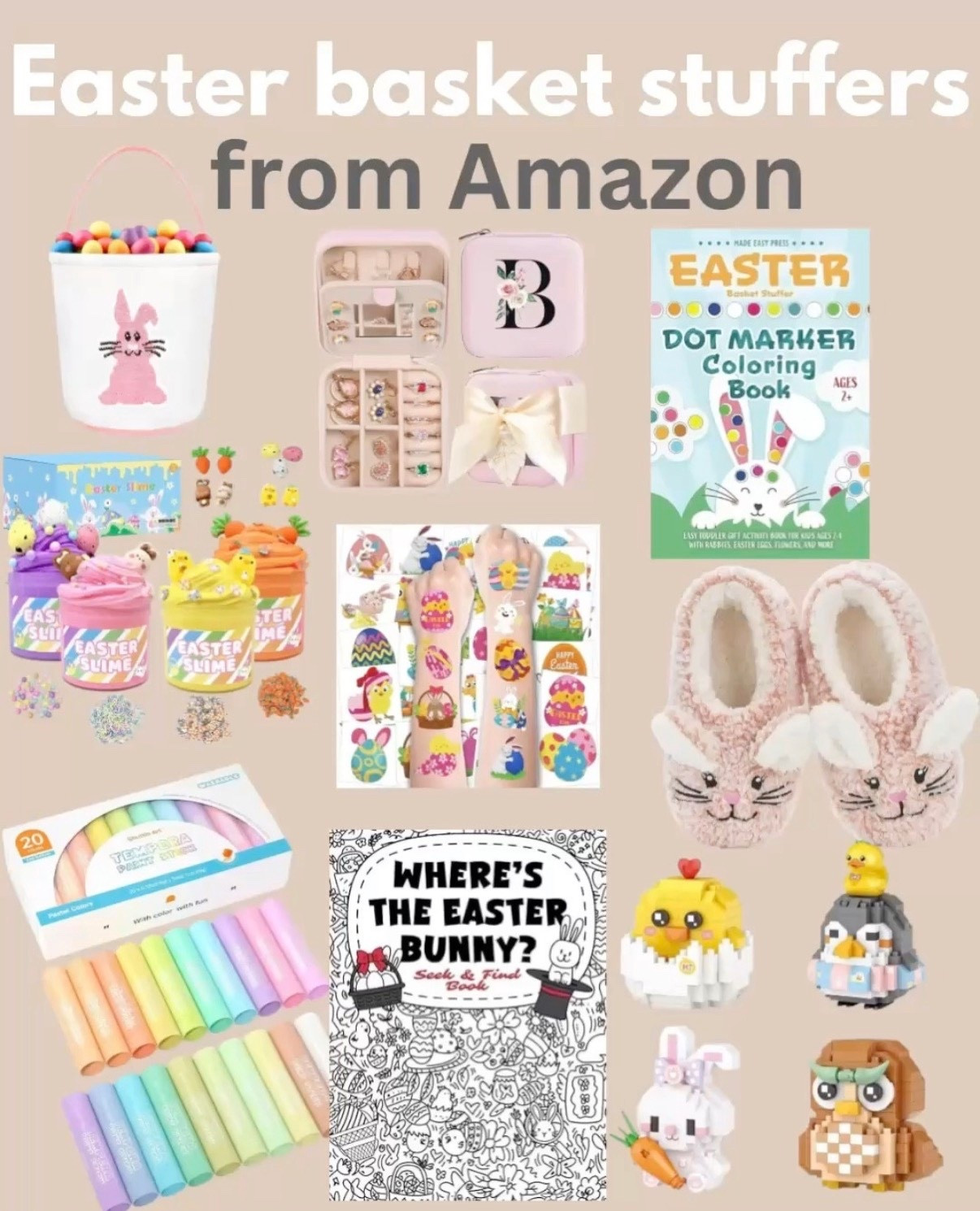 Easter basket stuffers from Amazon for girls! 
Easter basket, Easter basket stuffers for girls, Easter basket stuffers for kids from Amazon, Amazon finds, Amazon Easter 

#LTKBaby #LTKKids