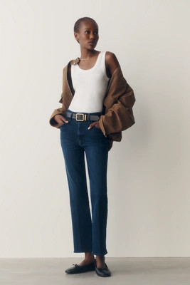 Hustler High Rise Crop Flare Jeans | Anthropologie (US)