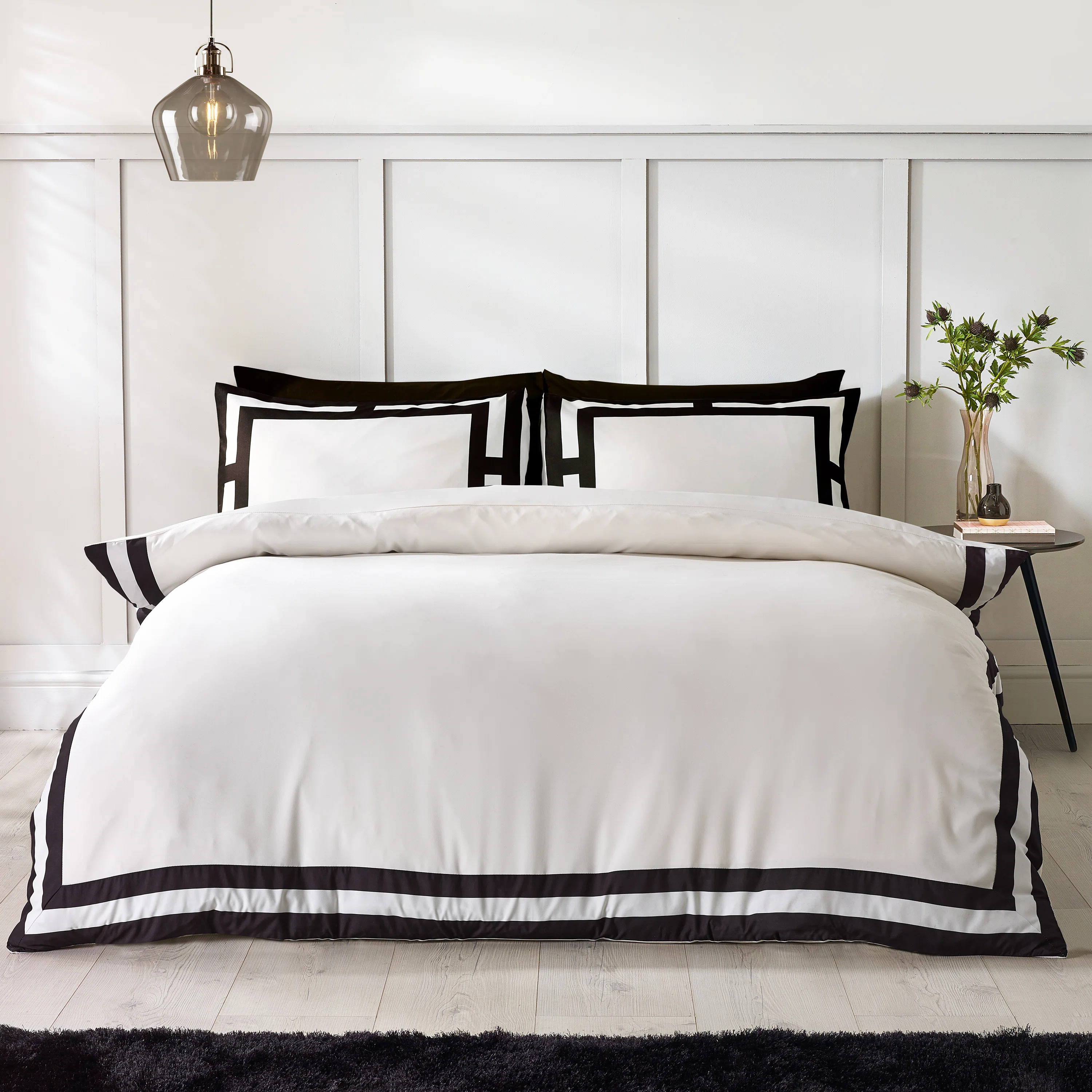 So Soft Mono Panel Duvet Cover Set | Wayfair UK