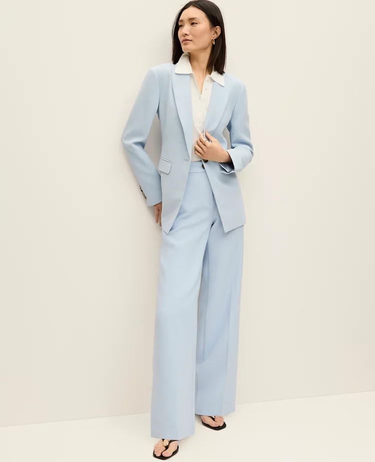 The Perfect Wide-Leg Pant in Fluid Crepe | Ann Taylor