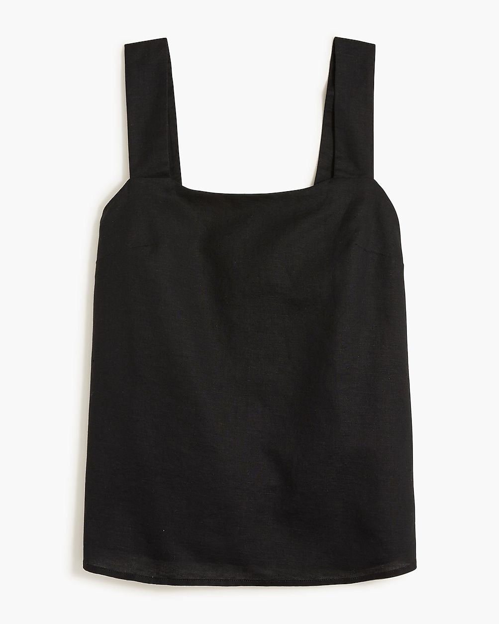 Linen-blend squareneck tank top | J.Crew Factory