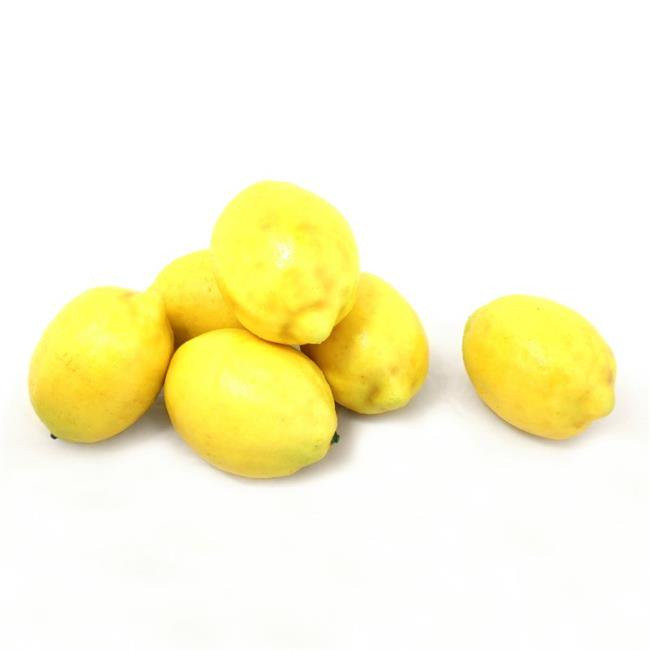 ALEKO 6AFLEM Decorative Realistic Artificial Fruits, Lemon - Pack of 6 | Walmart (US)