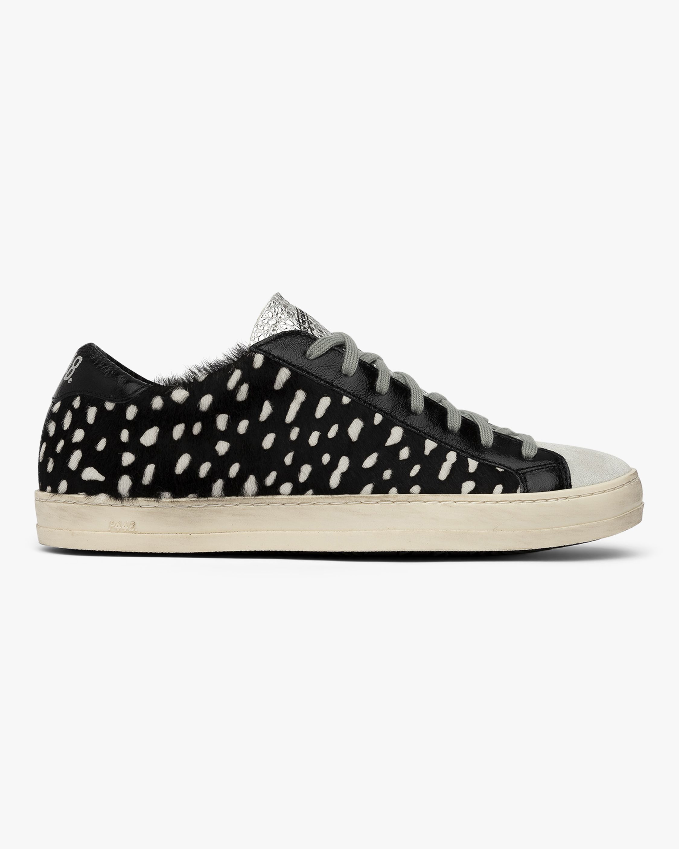 John Black Calf Hair Sneaker | Olivela