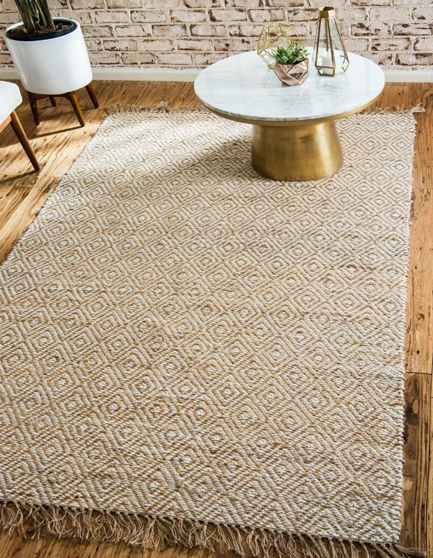 Deziree Hand-Braided Natural Area Rug | Wayfair North America