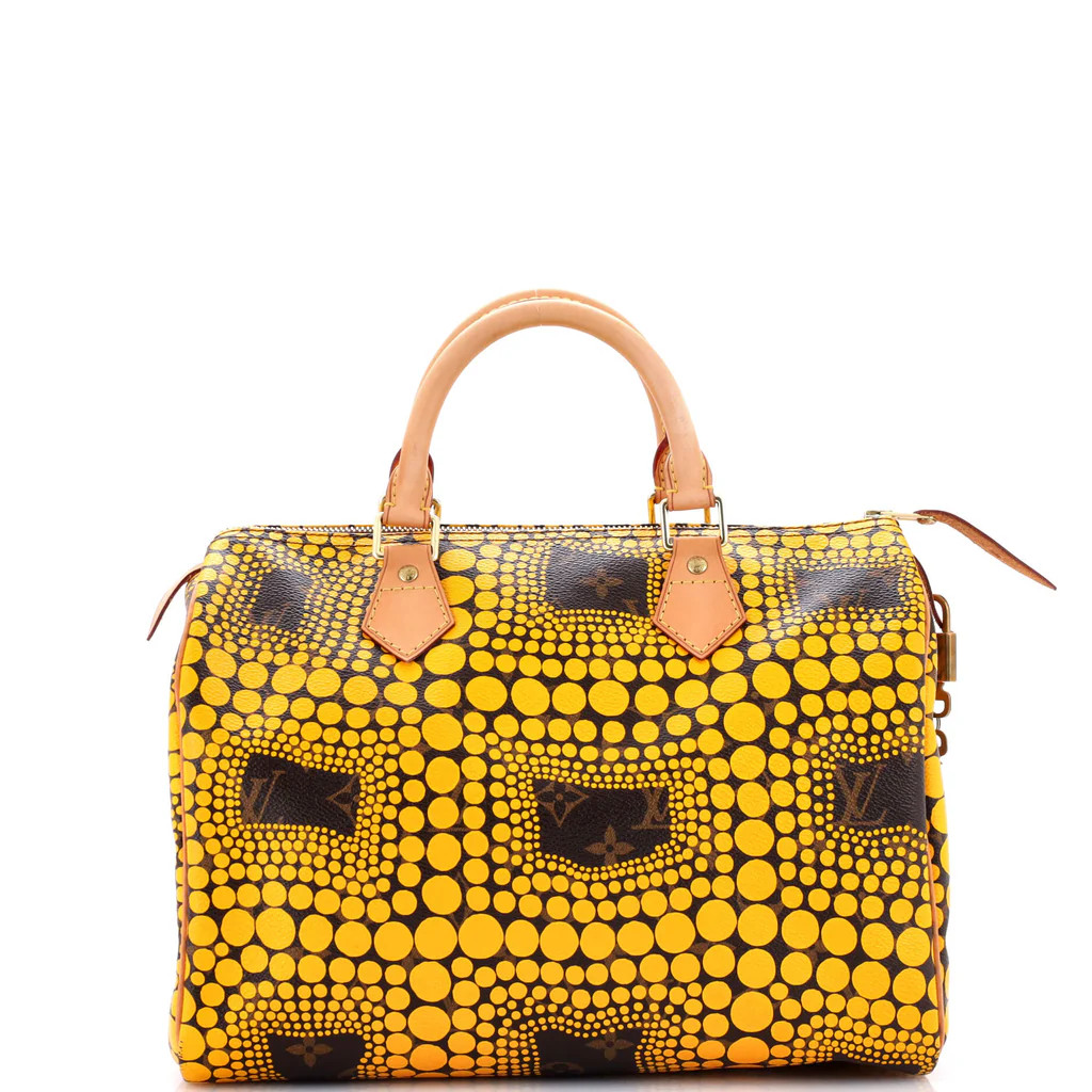 Speedy Handbag Limited Edition Kusama Town Monogram Canvas 30 | Rebag