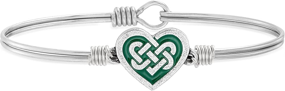 Luca + Danni Celtic Heart Bangle Bracelet For Women Made in USA | Amazon (US)