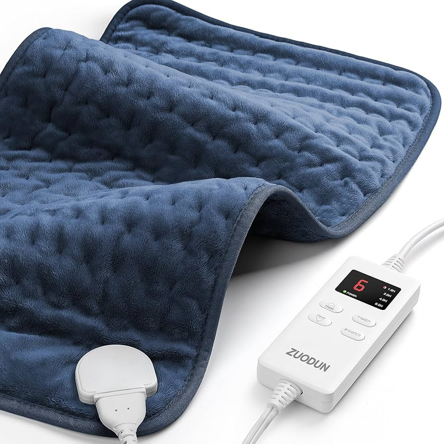 Heating Pad for Back Pain Relief, ZUODUN Electric Heating Pads for Cramps with Auto Shut Off & 6 ... | Amazon (US)