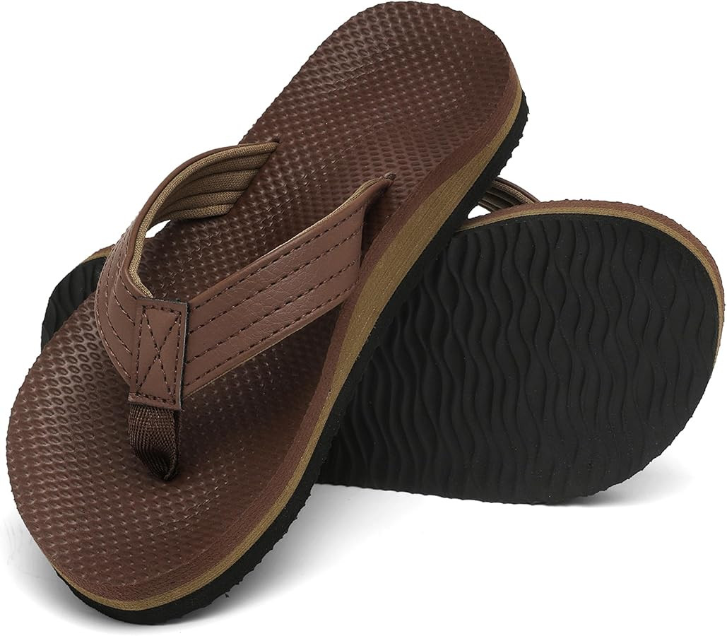 INMINPIN Kids Boys Girls Flip Flops Comfort Quick-Dry Beach Pool Aqua Thong Sandals(Little Kid/Bi... | Amazon (US)