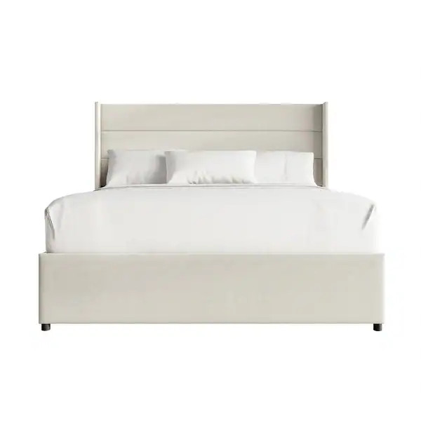 CraftPorch Modern Wingback Platform Lift Up Storage Bed - Bed Bath & Beyond - 43982047 | Bed Bath & Beyond