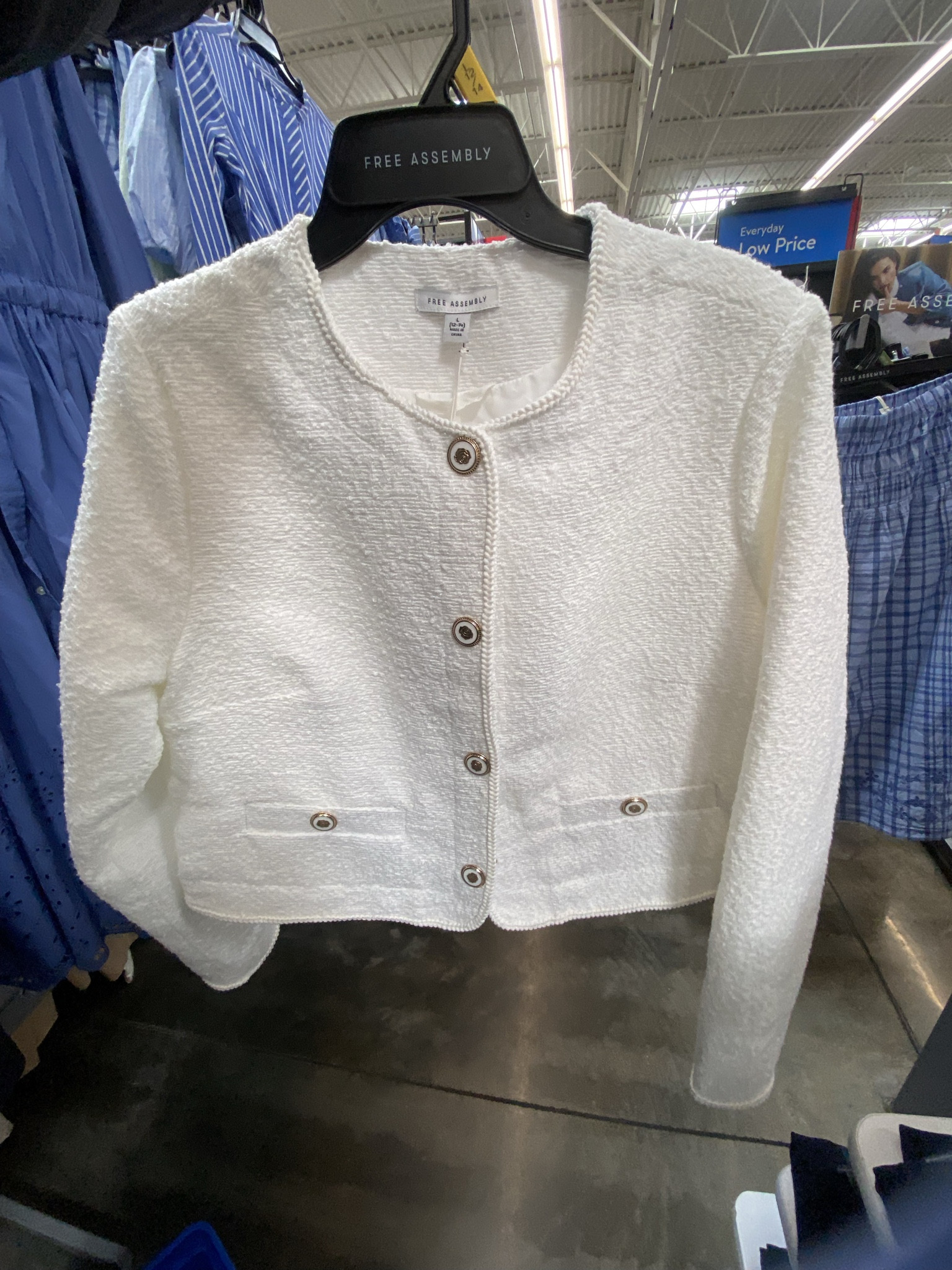 Easter outfit - this jacket gives a major look for less vibe,  also comes in navy 


#walmart #jacket #boucle #easter #springoutfit #designerdupe #lookalike #lookforless


#LTKSeasonal #LTKOver40 #LTKU