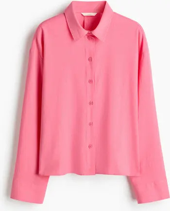 H&M Linen-blend Shirt | Nordstrom | Nordstrom
