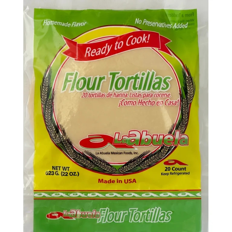 La Abuela Fajita Size Flour Tortillas , 22 oz, 20 Count | Walmart (US)