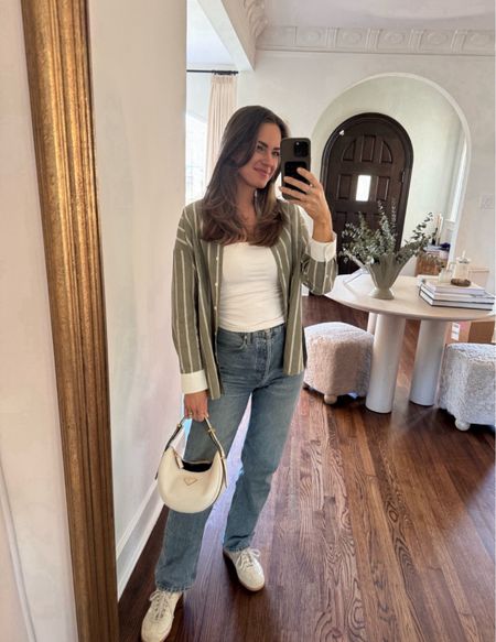 Spring Casual Outfit Inspo /Transitional spring outfits with denim! Dress any of these pieces up or down. Wearing size small. Amazon finds, Denim fashion, spring fashion, spring style, spring staples, spring wardrobe, affordable fashion, fashion finds, date night tops

#LTKstyletip #LTKxMadewell