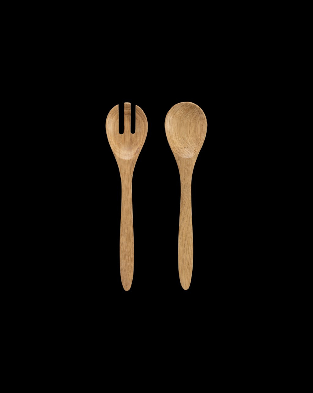 Oak Wood Salad Servers | McGee & Co.
