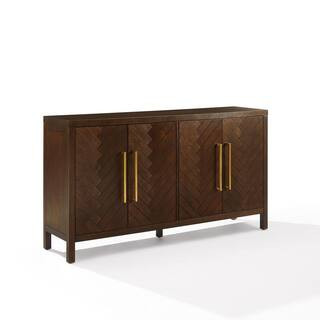 CROSLEY FURNITURE Darcy Dark Brown Sideboard CF4216-BR - The Home Depot | The Home Depot