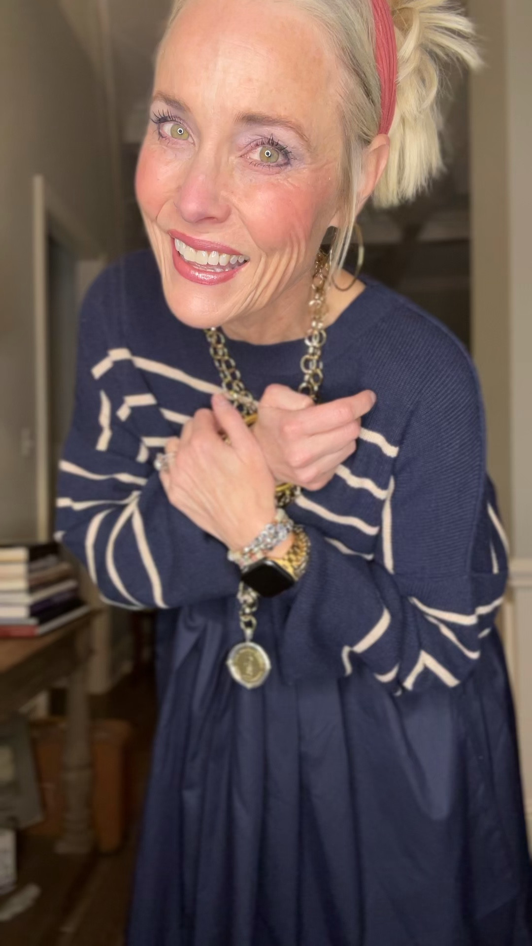 I love this version of the Free People Eleanor Look for Less. It’s actually a sweater on top and not a sweatshirt. It’s also a good bit narrower than some I own. It’s easy to wear from Fall through Spring. Since it’s winter, I have on fleece-lined brown sheer tights and taupe knee boots which creates a cohesive look. It’s also very size-inclusive and can be worn on all different heights, as well. 

As a reminder for reference, I’m 53, 5’8, 140ish lbs. I’m in a medium. 

#LTKover40 #LTKplussize #LTKmidsize