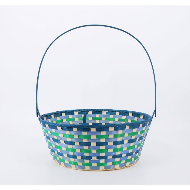 15" Bamboo Easter Basket Cool Colorway - Spritz™ | Target