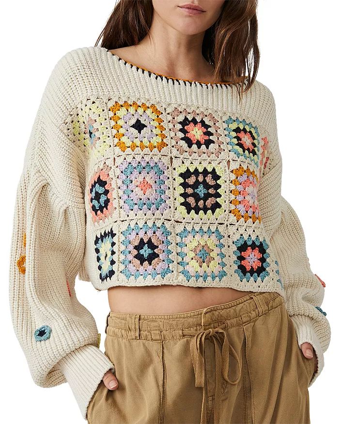 Dahlia Floral Crochet Sweater | Bloomingdale's (US)