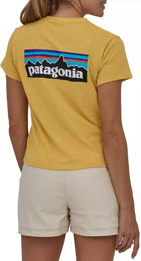 Patagonia Women's P-6 Logo Responsibili-Tee Short Sleeve Shirt | Dick's Sporting Goods | Dick's Sporting Goods