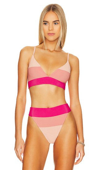 Riza Top in Rouge Color Block | Revolve Clothing (Global)