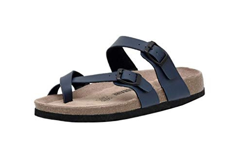 CUSHIONAIRE Luna Sandals for Women, Cork Footbed Womens Sandals for Summer Comfort with Adjustabl... | Amazon (US)
