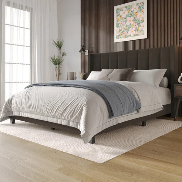 Batholo Upholstered Wingback Bed | Wayfair North America