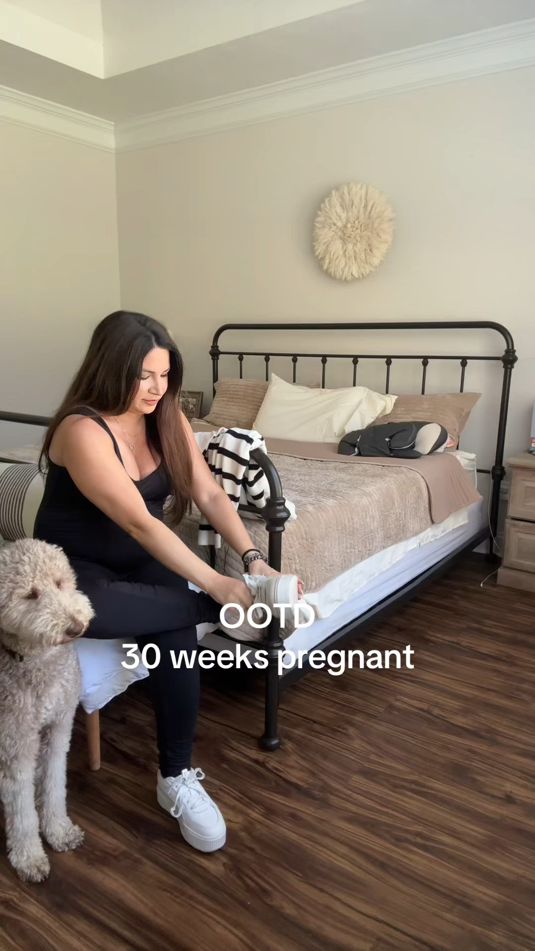 Dressing my bump to run errands 

Cozy jumpsuit with plenty of room
For a growing belly 
Striped knit zip up cardigan 
White platform pumas 

Hollister | amazon | third trimester | cozy fits | winter outfit 

#LTKBump