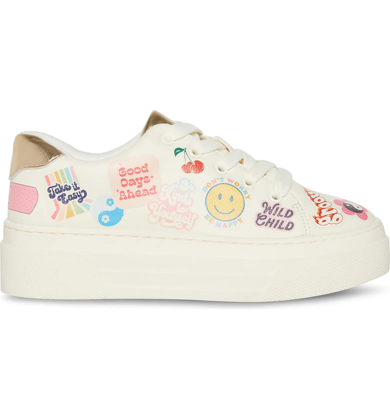 Steve Madden Kids' JBehappy Retro Graphic Platform Sneaker | Nordstrom | Nordstrom