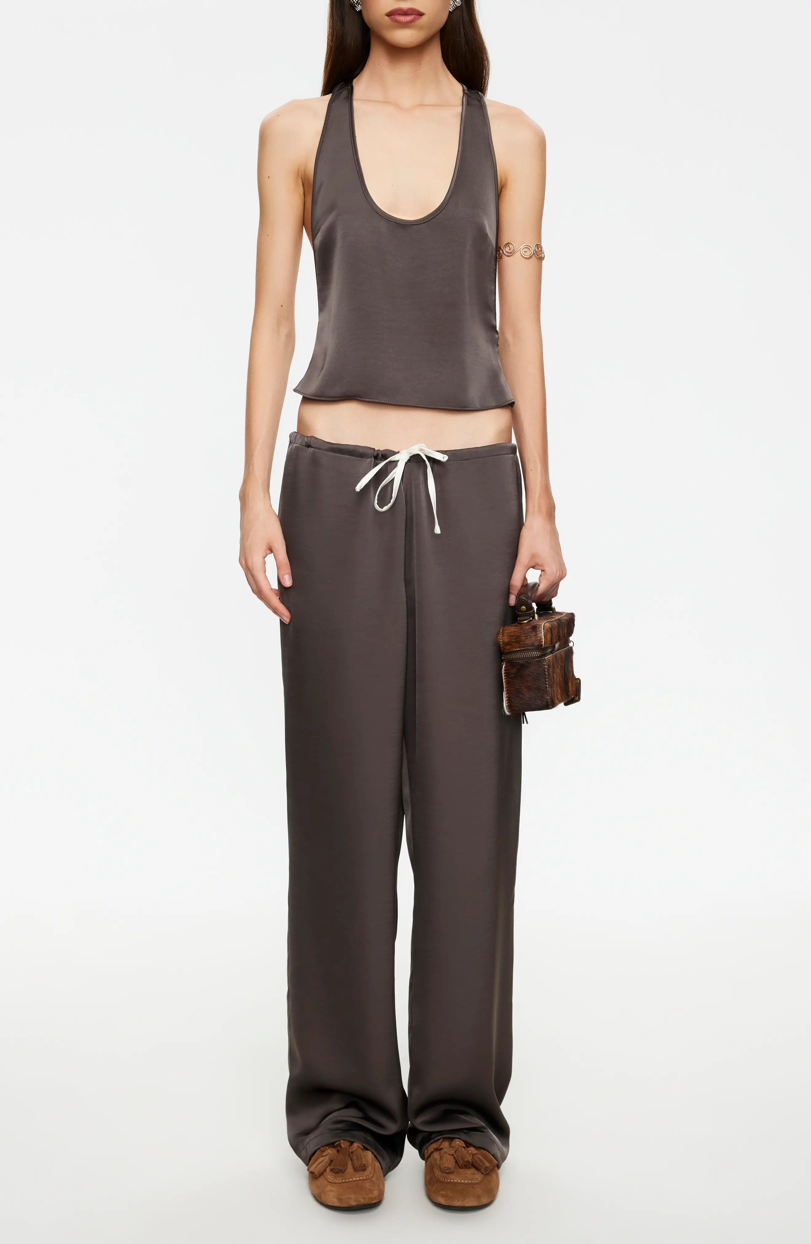 LIONESS Femme Satin Drawstring Pants (Women) | Nordstrom | Nordstrom