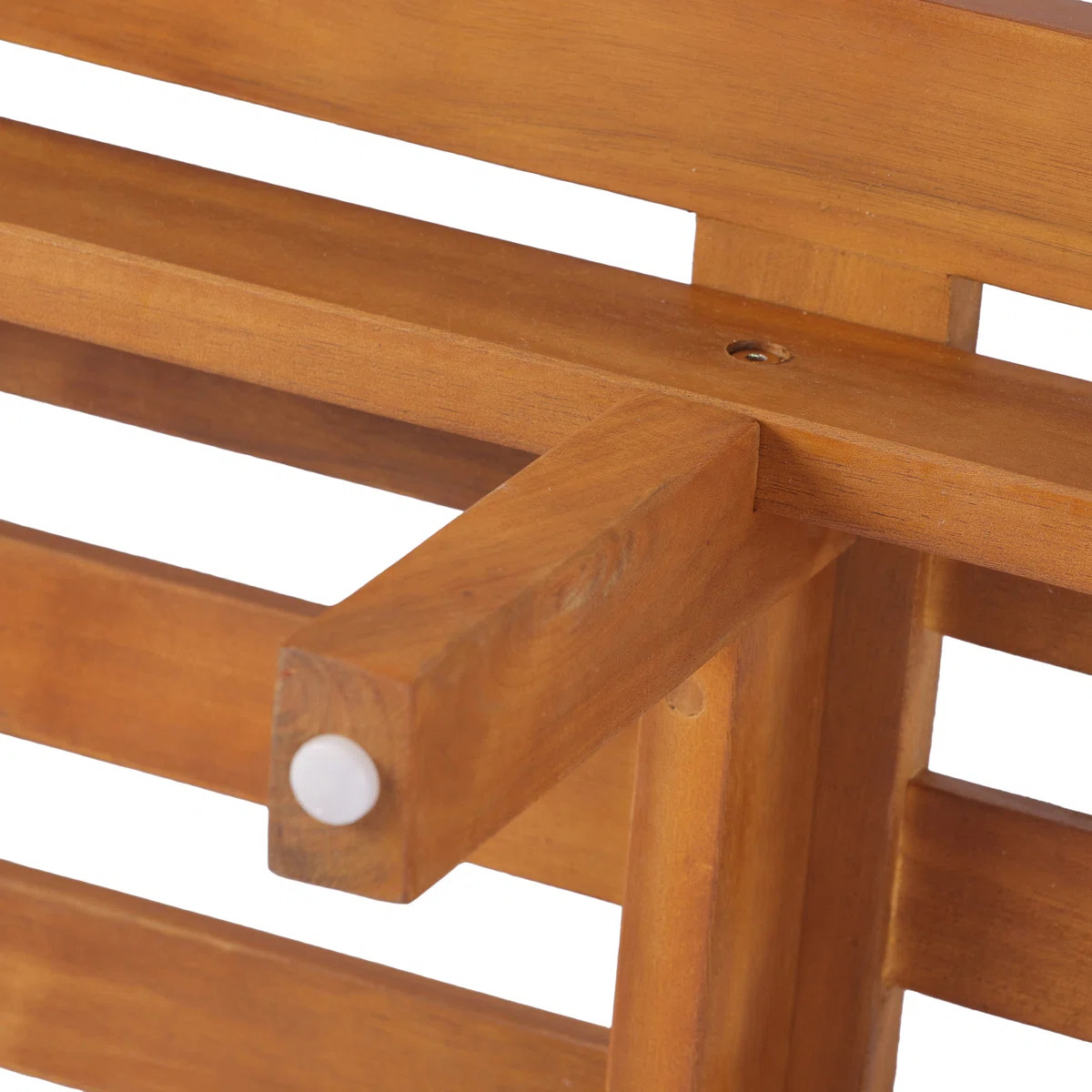 Liz Outdoor 2-Piece Acacia Wood Conversation Set With Loveseat  & Slatted Coffee Table | Wayfair North America