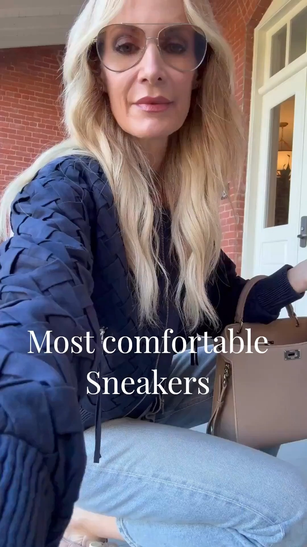 Casual OOTD in my most comfortable sneakers—no exaggeration, I could walk miles in these with zero blisters. They honestly feel like slippers 🙌 Styled them with a luxe navy-on-navy moment: a real cashmere shrunken sweater layered over the coolest faux suede bomber, plus perfectly fitting denim. Wearing XS in the jacket and sweater, and size 24 in the jeans. Easy, effortless, and so good for everyday 🤍 

 

#LTKgrwm #LTKootd #LTKOver40