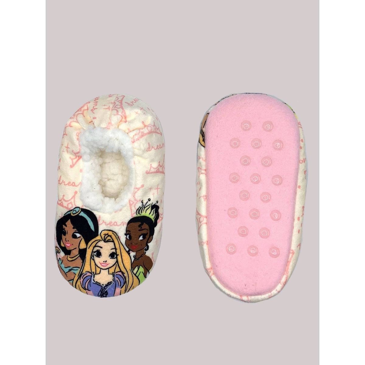 Toddler Girls' Disney Princess Slippers - Off-White | Target