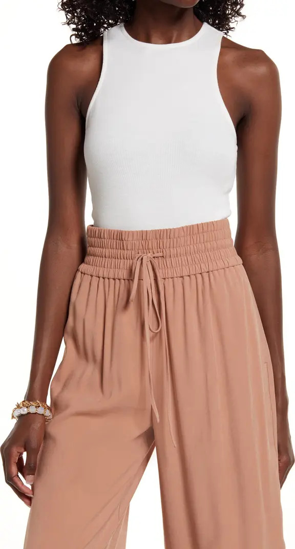 Open Edit Crewneck Rib Bodysuit | Nordstrom | Nordstrom Canada