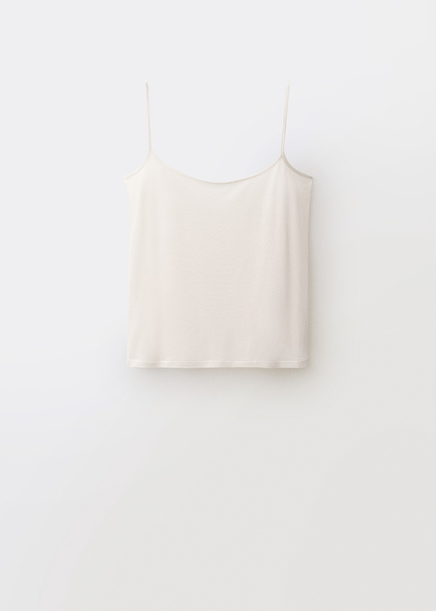 Silk top with thin straps | Mango (US/MX/AU)