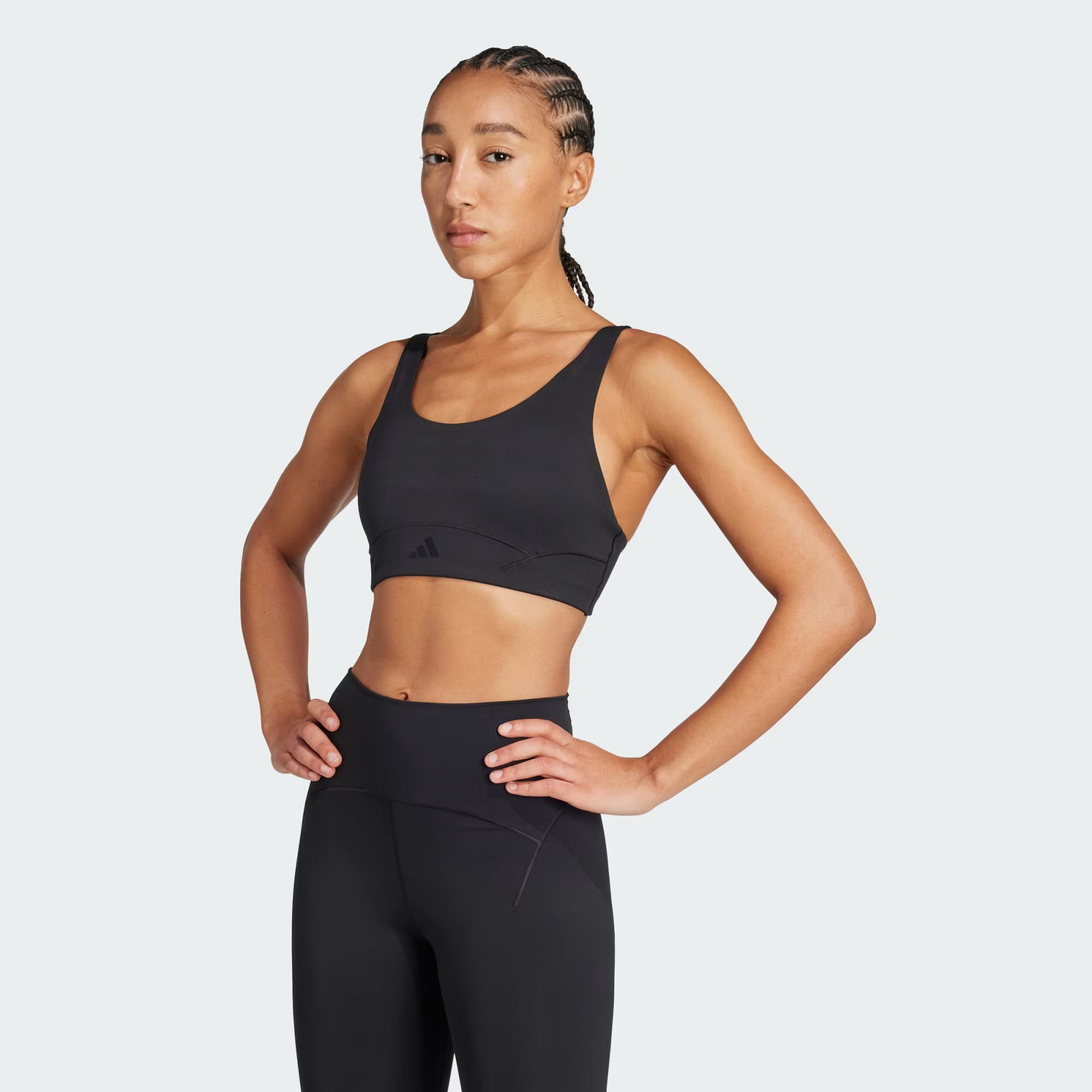 adidas All Me Luxe Medium Support Bra - Black | Free Shipping with adiClub | adidas US | adidas (US)