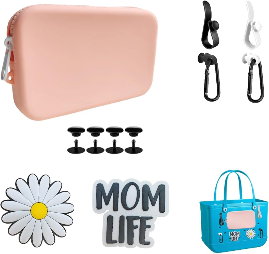Accessories for Bogg Bag, Silicone Toiletry Bag, Soft Silicon Insert Wallet for Beach Bag, 2Pcs C... | Amazon (US)