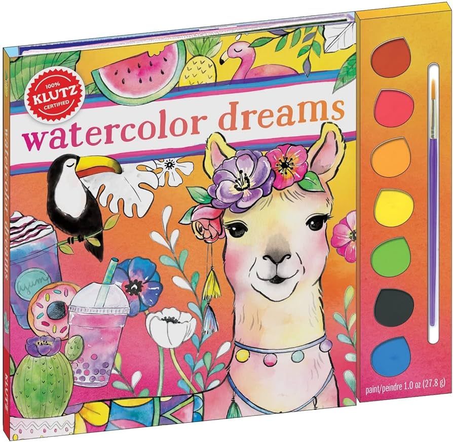 Klutz Watercolor Dreams Craft Kit, 11 Piece Set, Multicolor | Amazon (US)