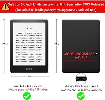 UMUBUHOMS Kindle Paperwhite Case for 6.8" Kindle Paperwhite (11th Generation-2021) and Kindle Pap... | Amazon (US)