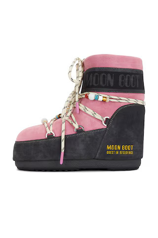 X Guest in Residence Low Suede Beads Boot in Grey & Rose | Revolve Clothing (Global)