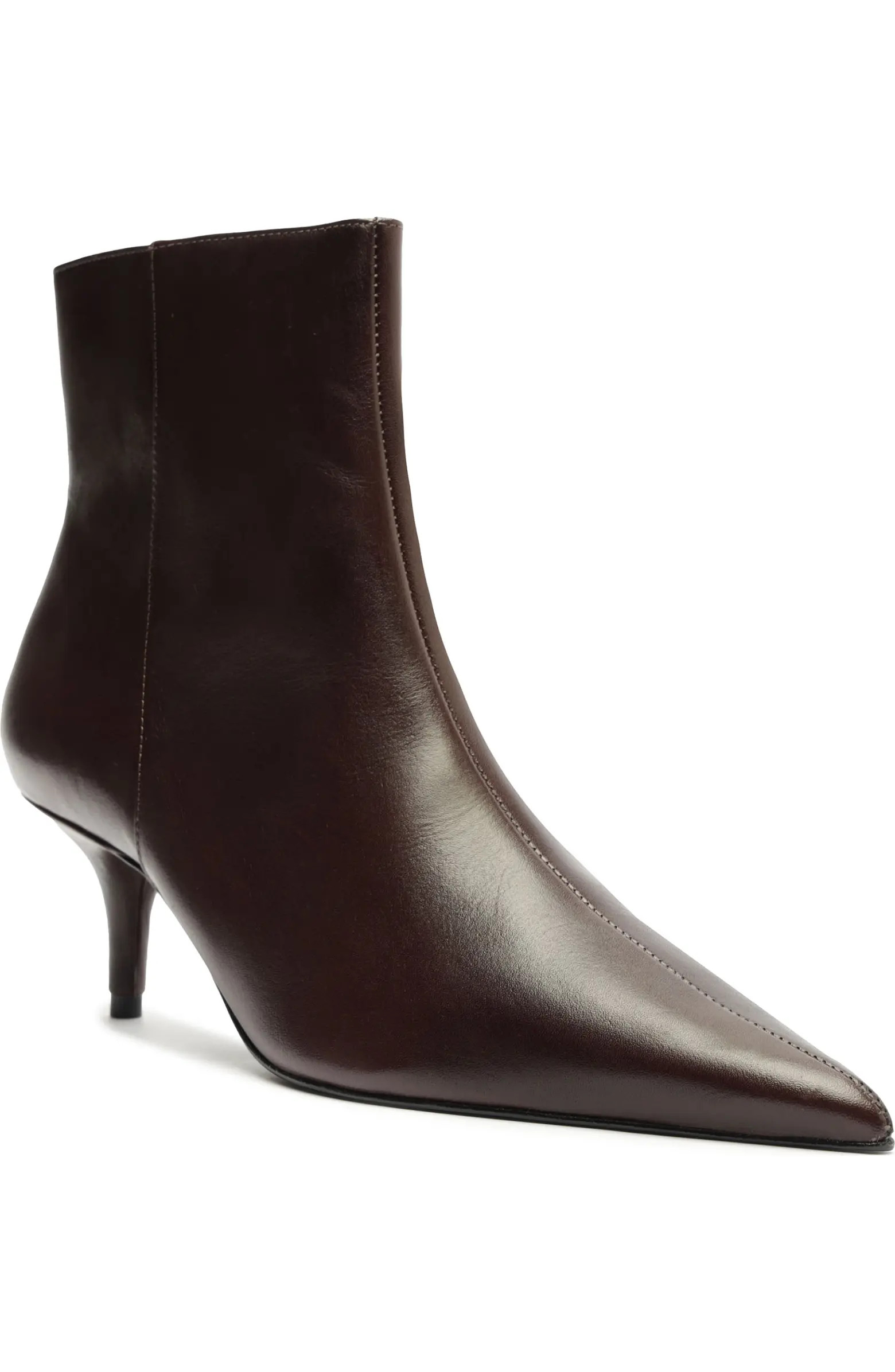 Mikki Pointed Toe Low Heel Bootie (Women) | Nordstrom