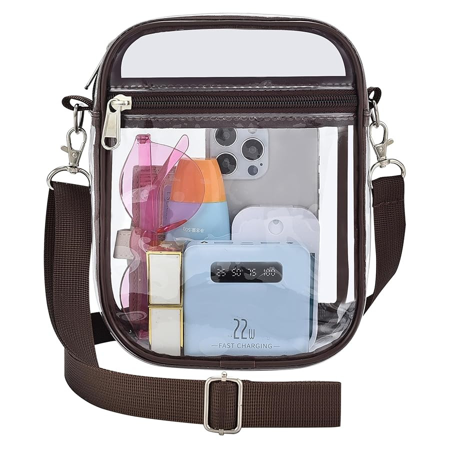Oraben Small Clear Bag Stadium Approved Clear Purses Sports Stadium Events PVC Messenger Bag for ... | Amazon (US)